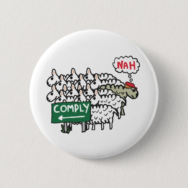 I Do Not Comply Button (Front)