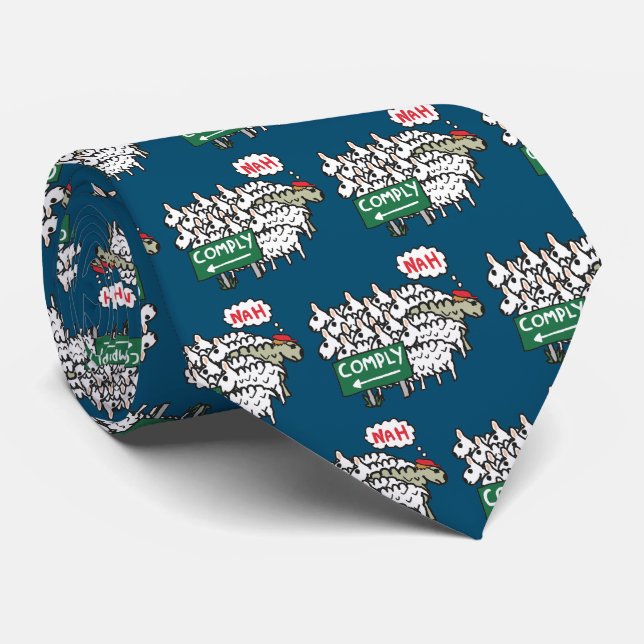 I Do Not Comply Neck Tie (Rolled)