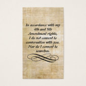 I do not consent to conversation card (Front)