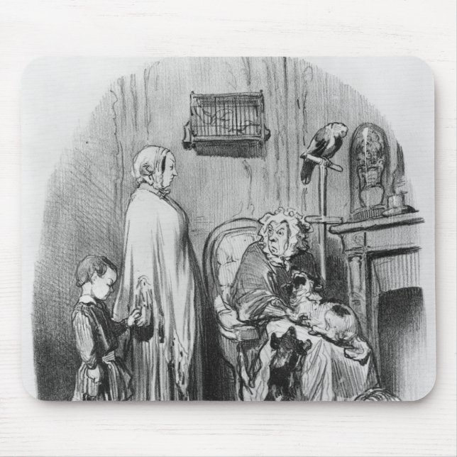 I do not hire people with children mouse pad (Front)