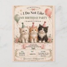 I Do Not Like My Birthday Party