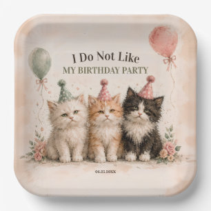 I Do Not Like My Birthday Party Paper Plates