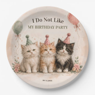 I Do Not Like My Birthday Party Paper Plates