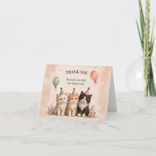 I Do Not Like My Birthday Party Thank You Card