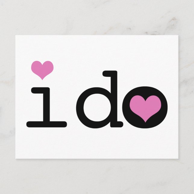 I Do Postcard (Front)