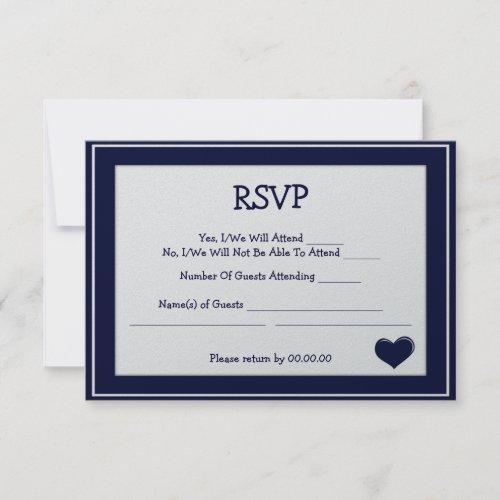 i do rsvp - navy
