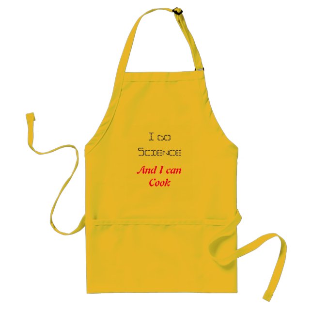 I do Science, And I can Cook Adult Apron (Front)