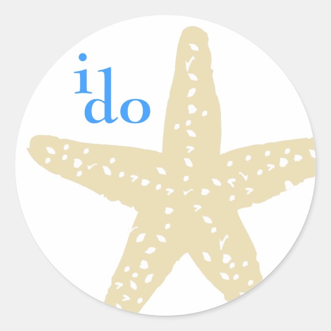I Do Starfish Sticker (Front)