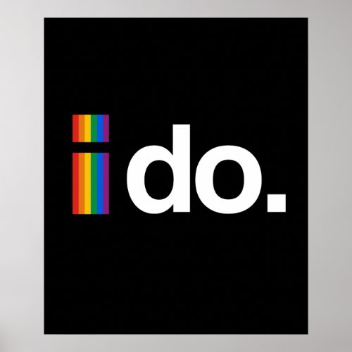 I DO SUPPORT MARRIAGE EQUALITY POSTER