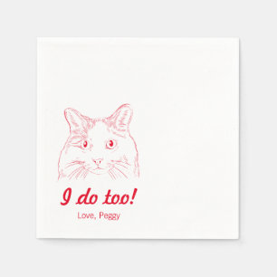 I do too! Cat Wedding Napkins