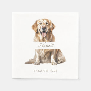 I do Too Custom Pet Wedding Napkins