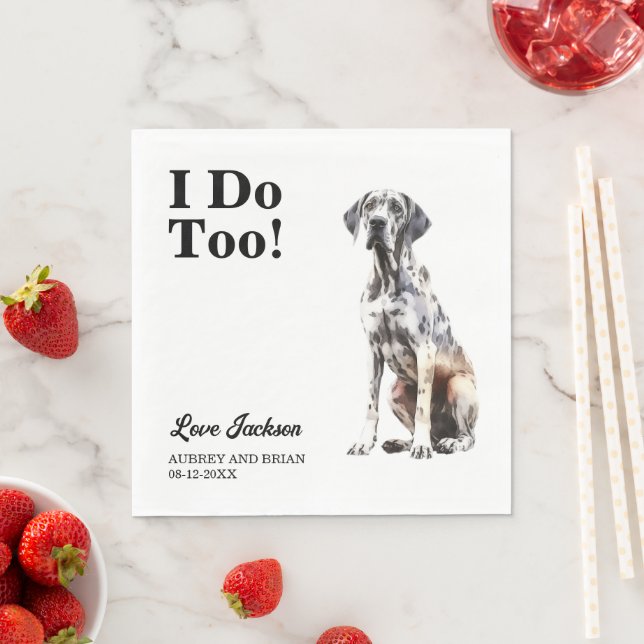 I Do Too! Great Dane Dog Pet Napkins (Insitu)