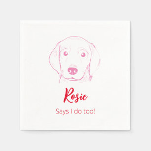 I do too! Lab Puppy Wedding Napkins