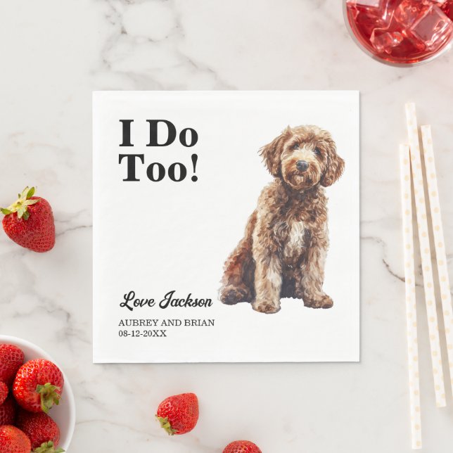 I Do Too! Labradoodle Dog Pet Napkins (Insitu)