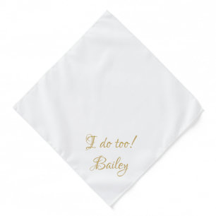 I do too, wedding dog ring bearer custom name bandana