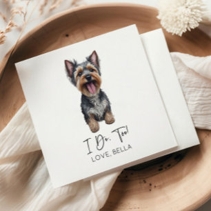 I Do, Too! Yorkshire Terrier Yorkie Dog Wedding Napkins