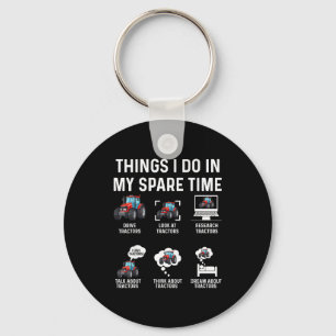I Do Tractor Farmer Farming Rancher Things Keychain