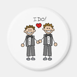 I Do Two grooms Magnet