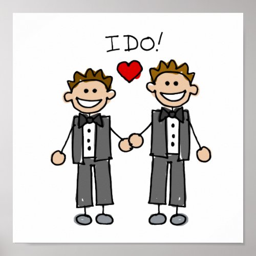 I Do Two grooms Poster