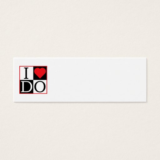 Customizable I Do Wedding Business Card Template