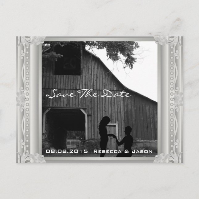 I do western country engagement party postcard (Front)