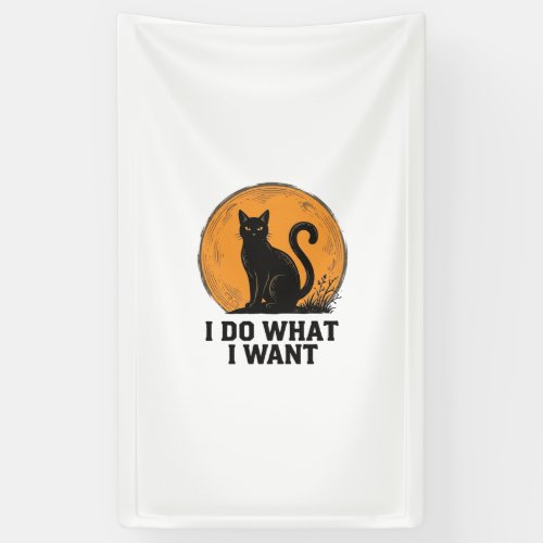 I Do What I Want Black Cat Vintage Shirt Design_1 Banner