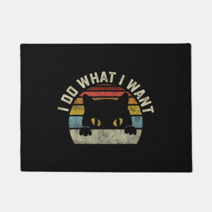 I Do What I Want Cat Doormat