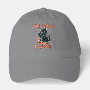 I Do What I Want Cat hat – Funny Sassy Cat