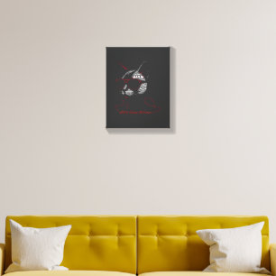 I Do What I Want Cat Typography Canvas Photo Tile