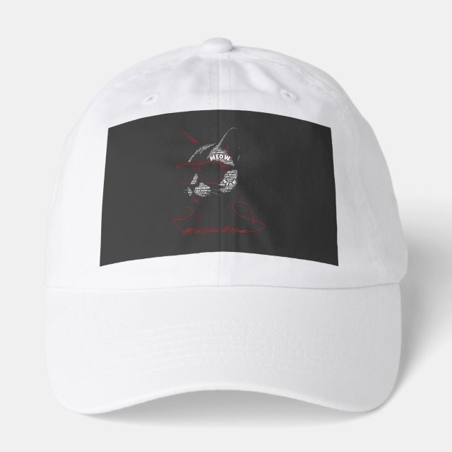I Do What I Want Cat Typography Hat (Front)