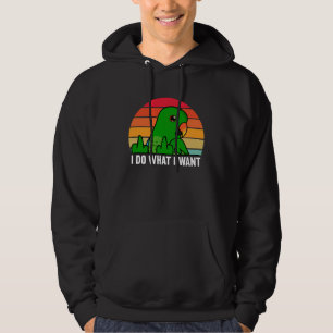 I Do What I Want Parrot I Male Eclectus Hoodie