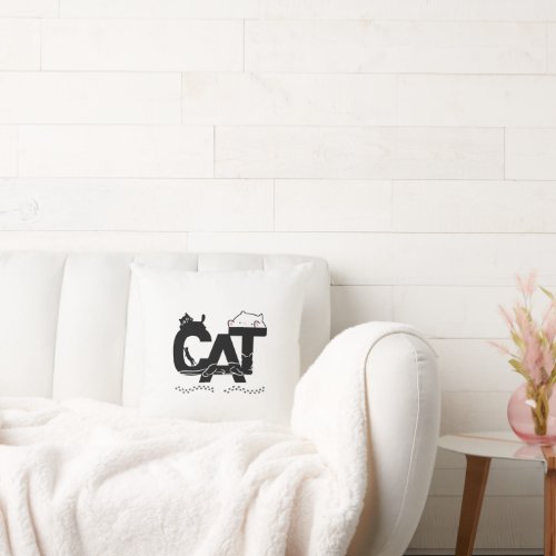 I do Whatever I want Funny Cat Throw Pillow