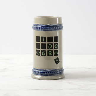 i do worms beer stein