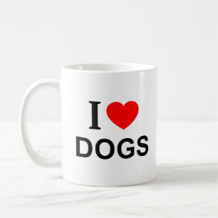 I ❤️ DOGS I LOVE DOGS I HEART DOGS  MUG