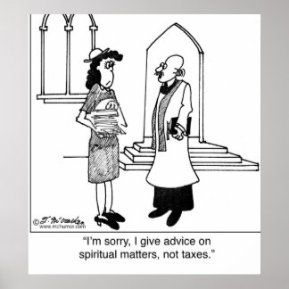 I Don’t Advice on Taxes Poster
