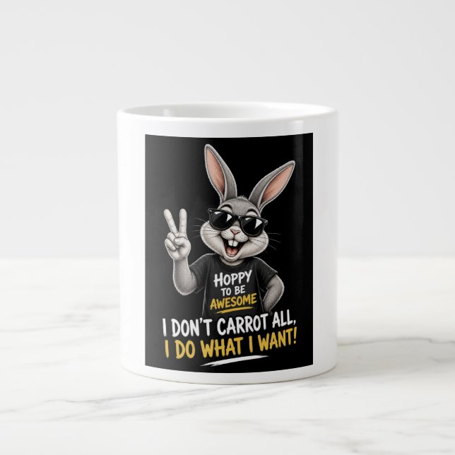 I Don’t Carrot At All Giant Coffee Mug (Front)
