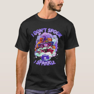 I Don t Spook I Sparkle For Halloween Cute Witch H T-Shirt