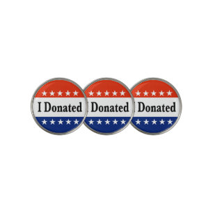 I Donated Golf Ball Marker
