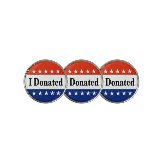I Donated Golf Ball Marker (3 Up)