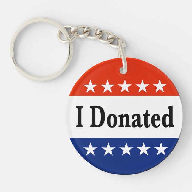 I Donated Keychain (Front)
