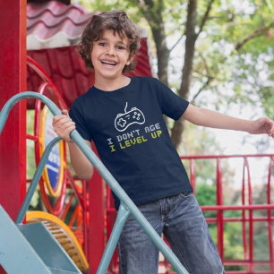 I Don't Age, I Level Up Kids Birthday Party T-Shirt