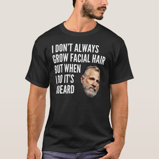 facial hair t shirts