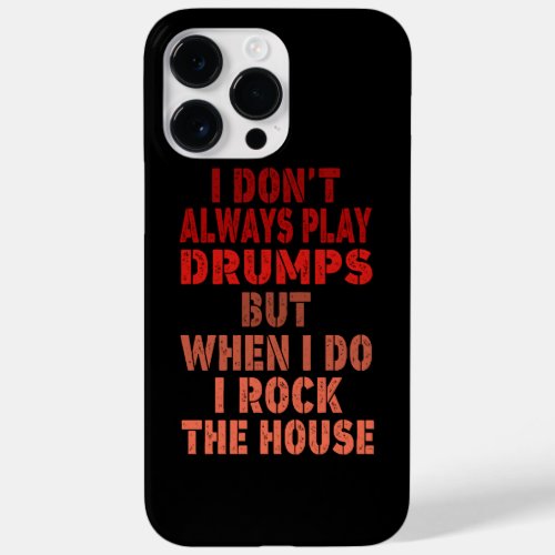 I dont always play drums funny retro sunset drumm Case_Mate iPhone 14 pro max case