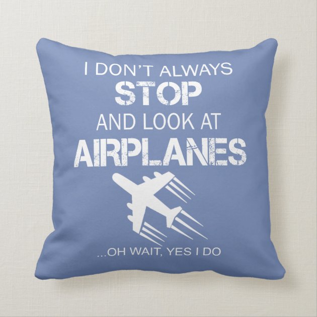 airplane throw pillow