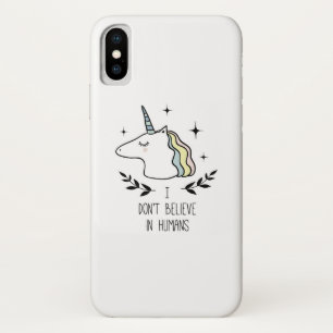 I Don't Believe In Humans iPhone X Case