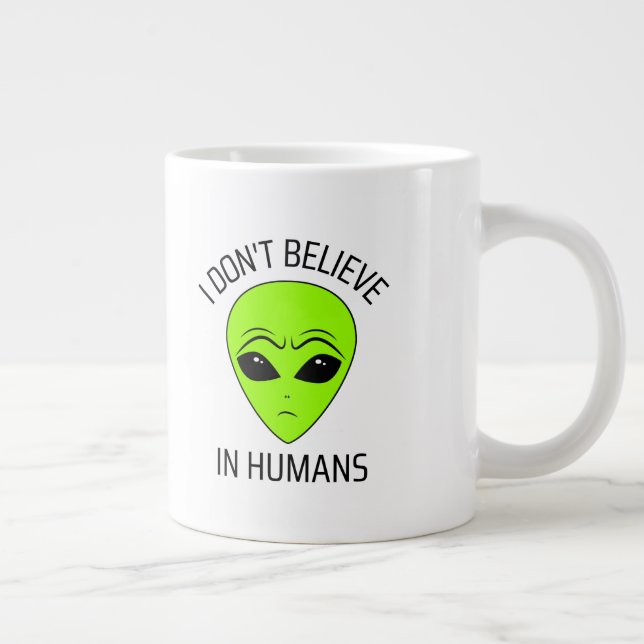 I Don't Believe in Humans  Coffee Mug (Right)