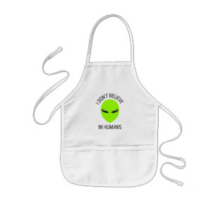 I Don't Believe in Humans     Kids' Apron