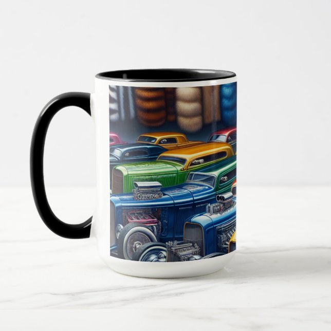 I Don't Buy Fur Coats or Jewels. I Have Hot Rods Mug (Left)