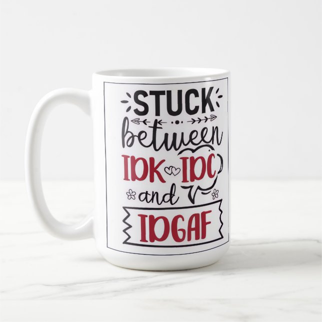 I dont care coffee mug (Left)