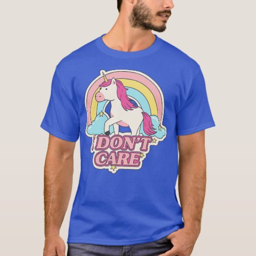 I Dont Care Double Sided T_Shirt